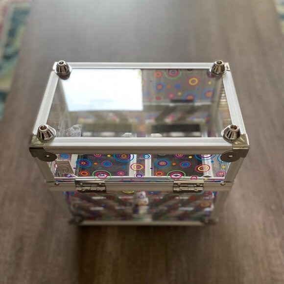 Caboodles Early 2000s Funky Swirl Train Case - Picture 3 of 5